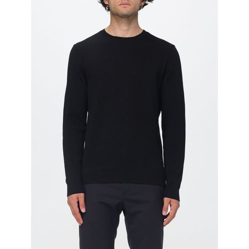 Zanone Men Slim Fit Crewneck Jumper Zanone In Pure Virgin Wool With Ribbed Trims